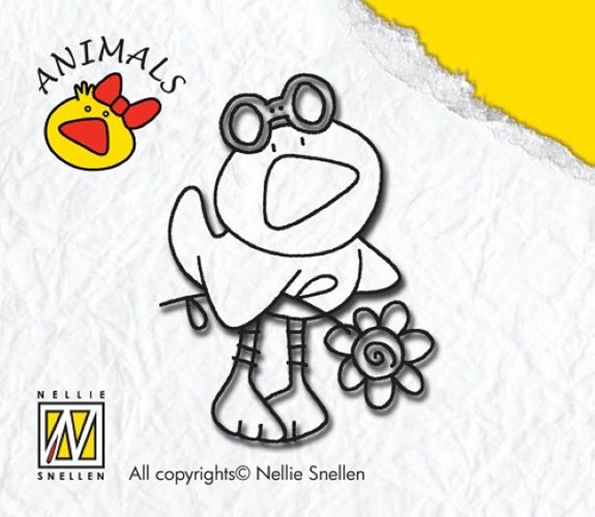 ANI001 Duck Boy eend eenden stempel Nellie Snellen animal stempels